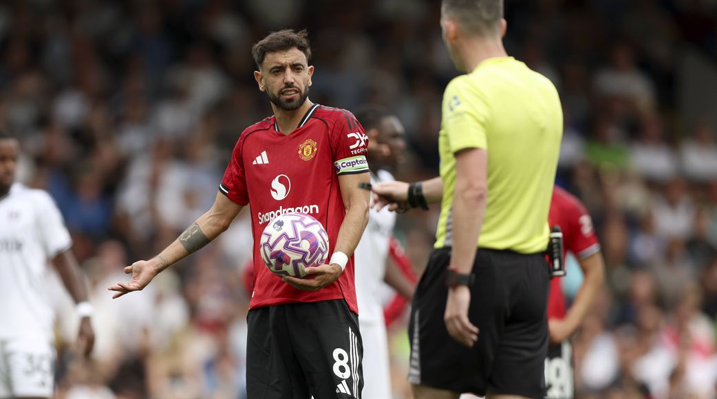 Bruno Fernandes blames referee for penalty miss